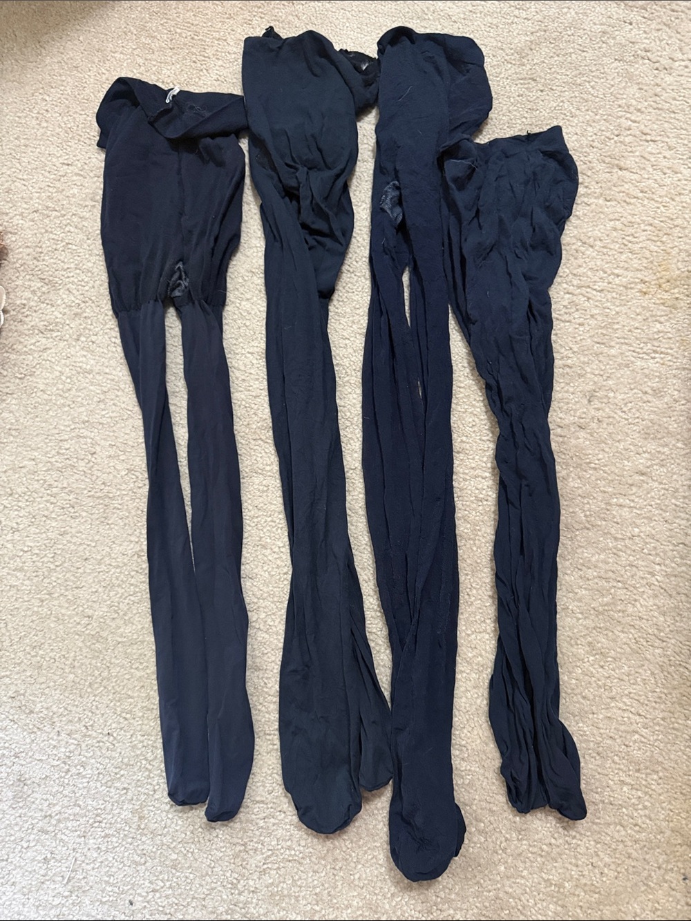 Womens  Navy Blue Tights - Pack of 4